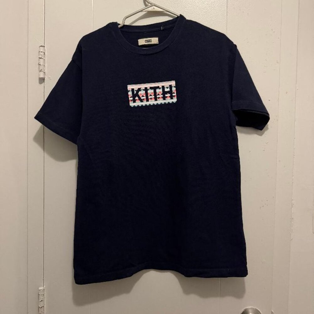 Blue and Pink Kith T Shirt Large